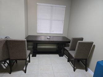 Ashley Dining Table - 4 Chairs and Bench
