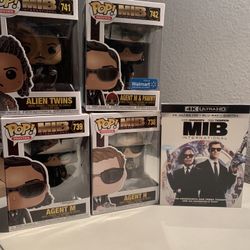 Men In Black Funky Pops And DVD (New) MIB 