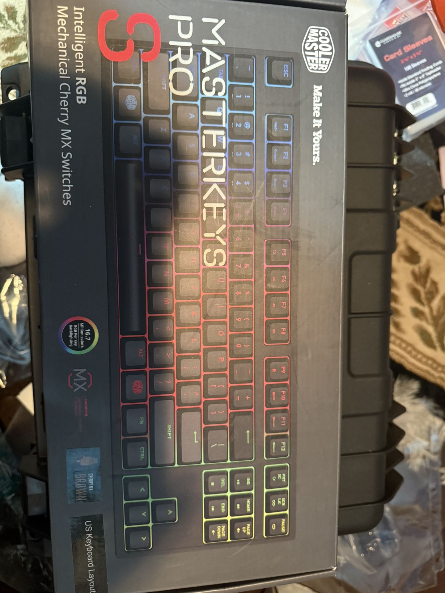Cooler Master MasterKeys Pro S Cherry MX Brown Mechanical RGB Keyboard.