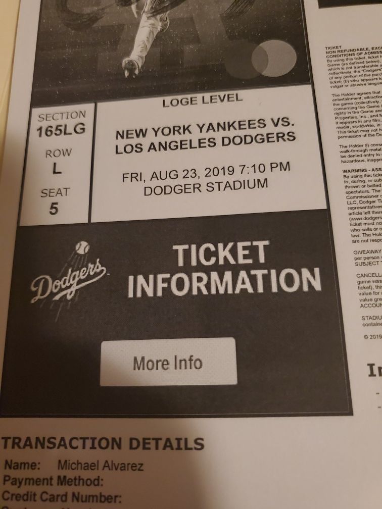 Yankees Vs. Dodgers Tickets