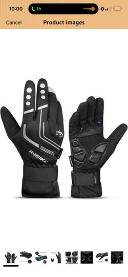 INBIKE Cycling Gloves for Men Winter Windproof