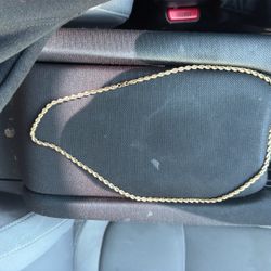 24 Inch Rope Chain 14 K Gold