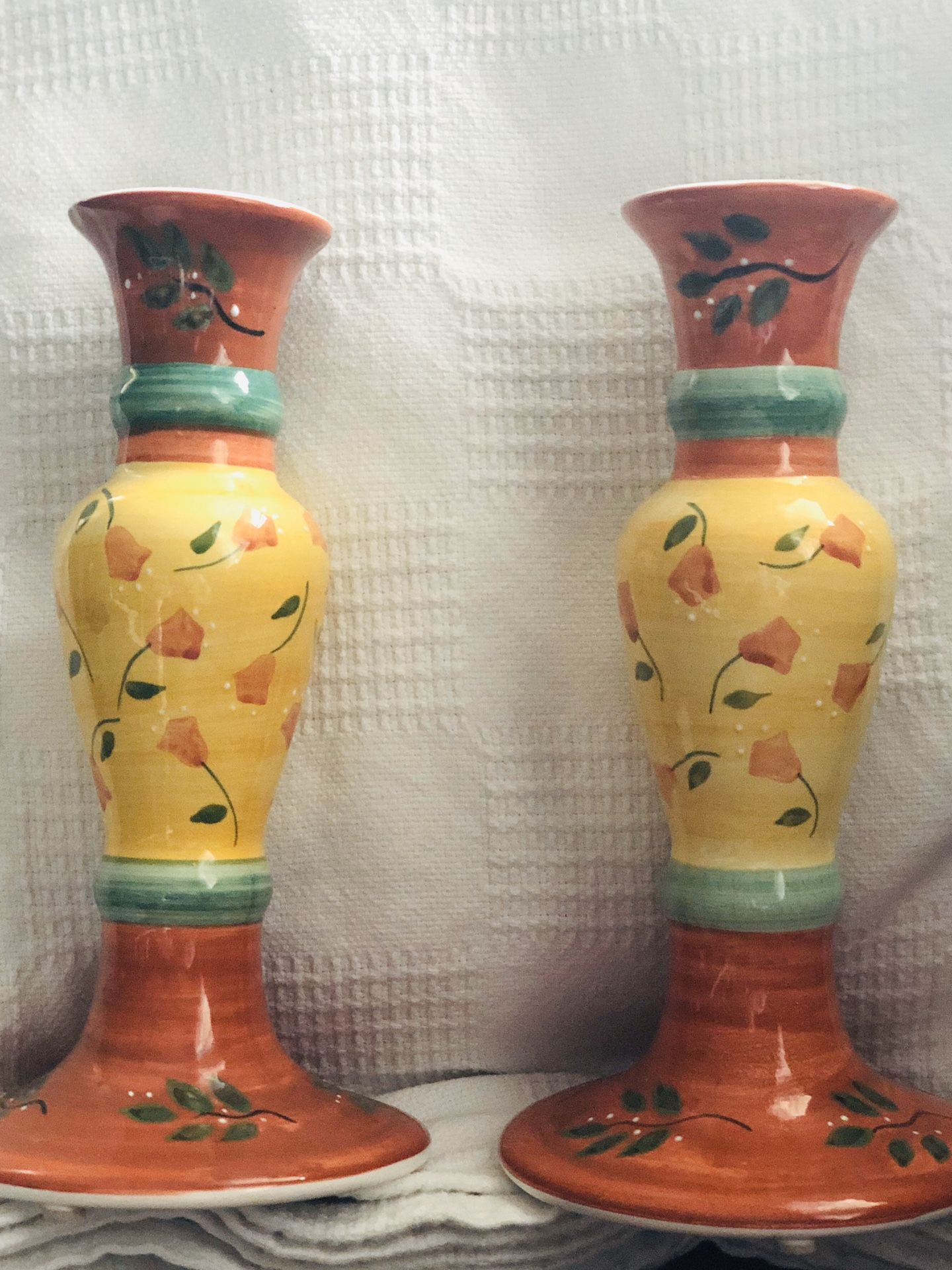Beautiful ceramic candle holders