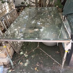 Heavy Glass Table Or Desk