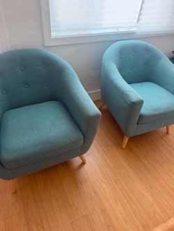 Blue chairs