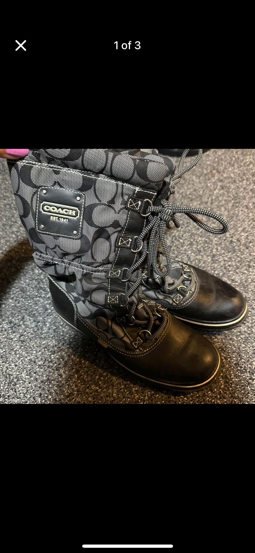 Coach Warm Winter Boots