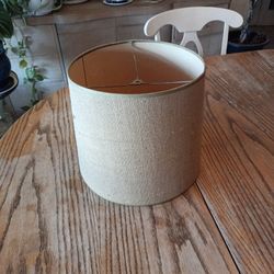 Vintage Burlap Lamp Shade