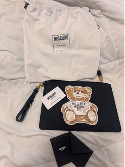 Moschino black teddy bear