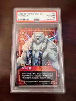 PSA 10 Volibear 2025 Riftbound OGN CS #249 Pokemon Card Cards LOL Slab