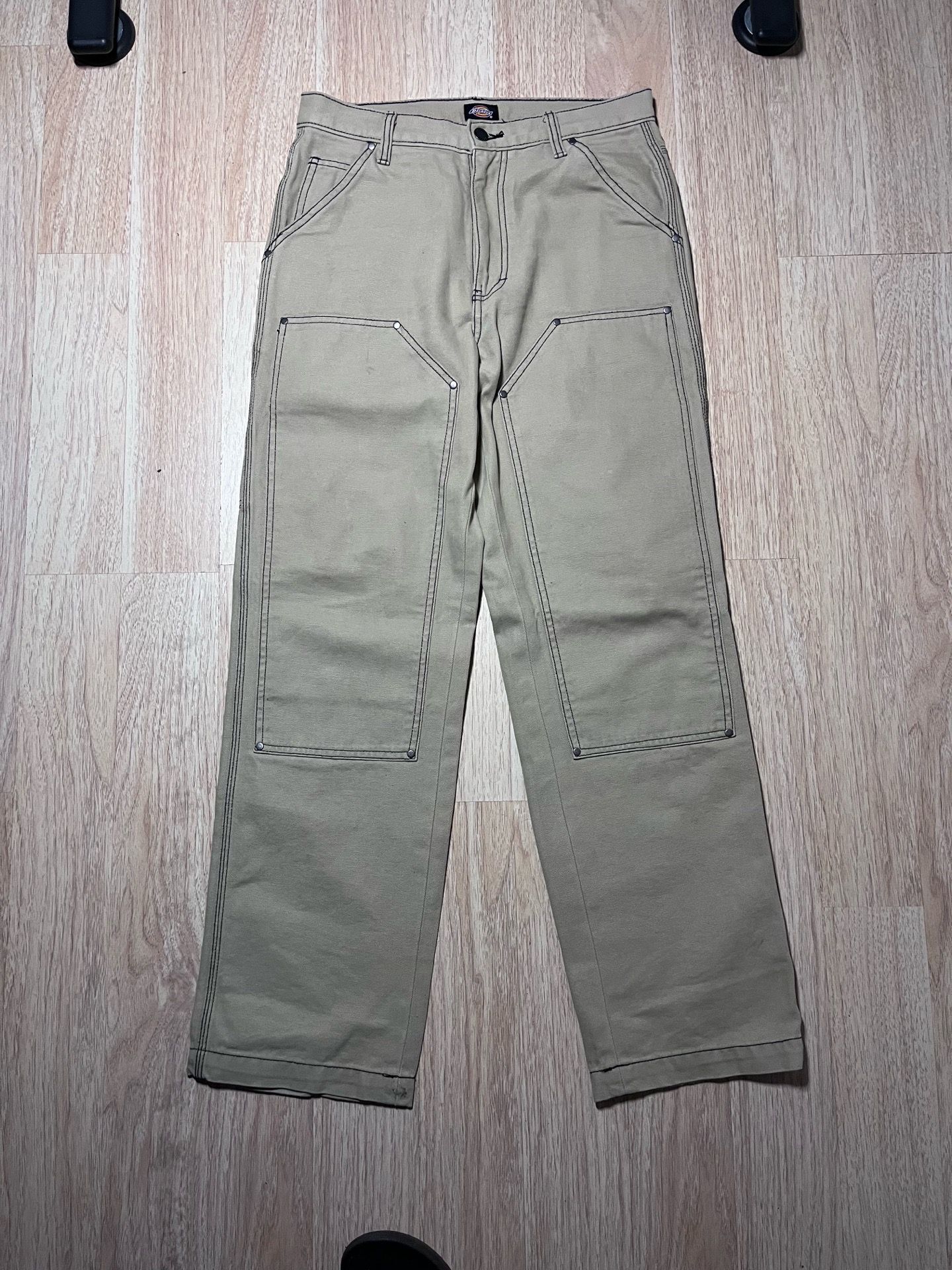 Dickies Size 30 x 32 khaki patchwork jeans