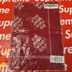 Supreme S/S 17 Go Fuck Yourself Red Bandana 