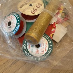 Bundle of Ribbon & Gift Wrap Supplies – $10