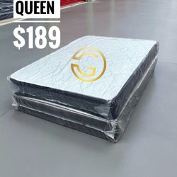 Queen Mattress Set – Medium – Brand New – Delivery Available 🚚