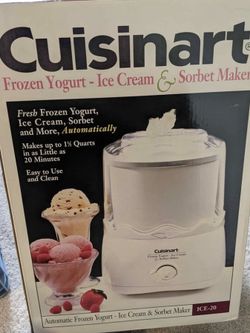 Cuisinart frozen yogurt, ice cream & sorbet maker