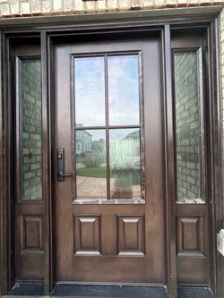 36" x 82" ProVia Signet Fiberglass Front Door Slab – Custom Size (Needs Trim Touch-up)
