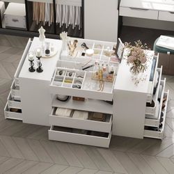 White Jewelry Armoir desk