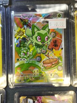 Sprigatito Holo Pokémon Card 061