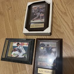 Seattle Mariners Alex Rodriguez Baseball Card Plaque Lot