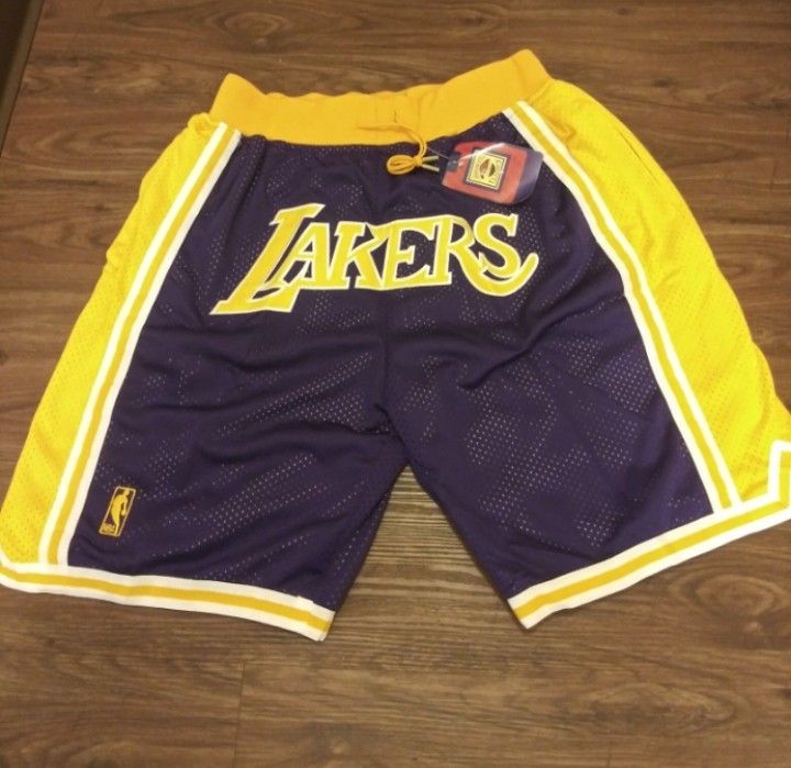 Los Angeles Lakers Shorts Size: Medium and 2XL