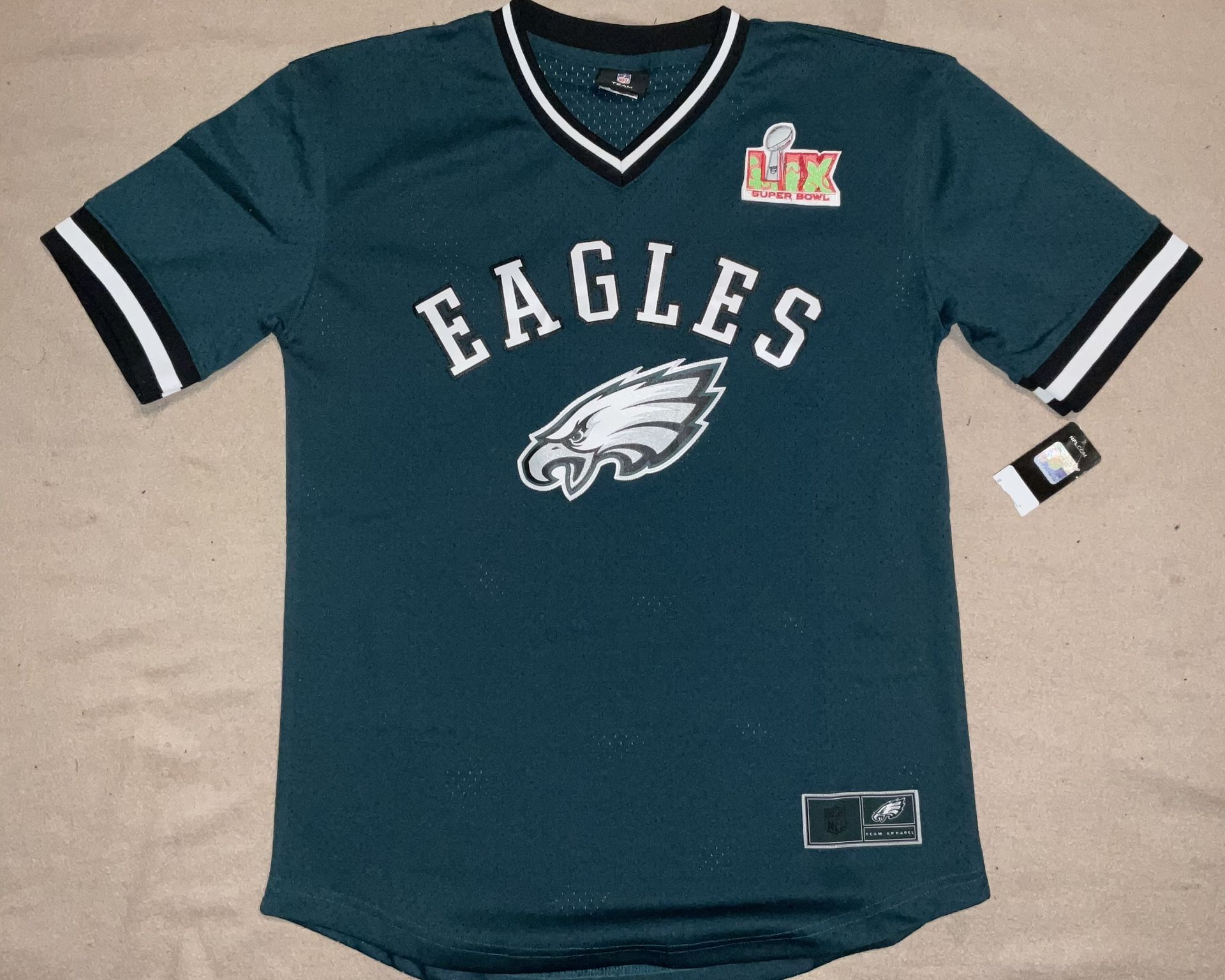 Philadelphia Eagles Super Bowl 59 LIX Vapor Stitched Jersey Adult Small New With Tags Fast Shipping 