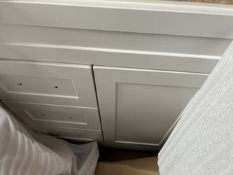 30 Inch White Vanity No Top