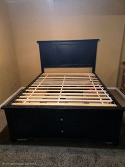 Queen Bed Frame with Storage