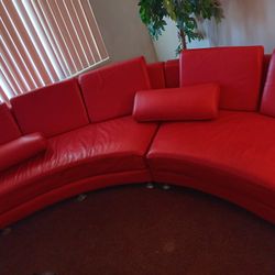 Red couch ( Must go; I'm Moving )