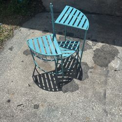 3 tier metal plant stand