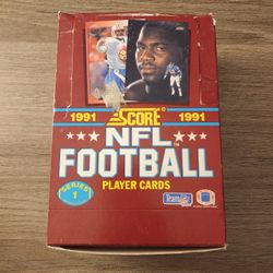 1991 Score Football Series 1 Box - 36 Total Packs 