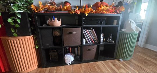 Large & tall black shelves (IKEA)