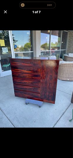 Mid Century Modern Arne Wahl Iverson Gentlemans Chest Rosewood