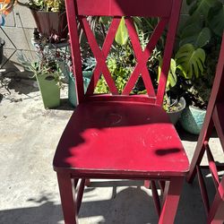 Red chairs