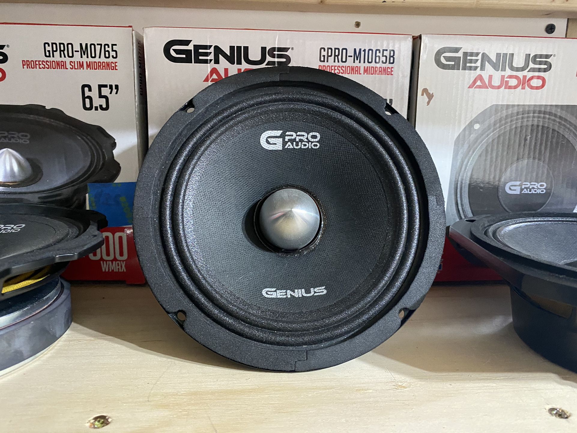 New 6.5" Genius Audio Bullet Midrange 300w Max Power Speaker  $35 Each  