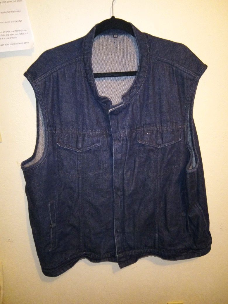 Fmg Motorcycle Denim Vest