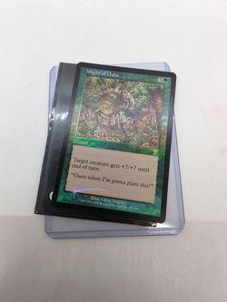 Might of Oaks Foil 7th edition Excellent condition Magic the Gathering MTG Very Rare