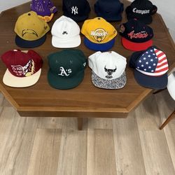 Snapback Hats Lot – New Era / Nike SB / Sports & Streetwear (12 Hats)