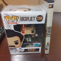 Funko Pop Borat And Borat On Dvd