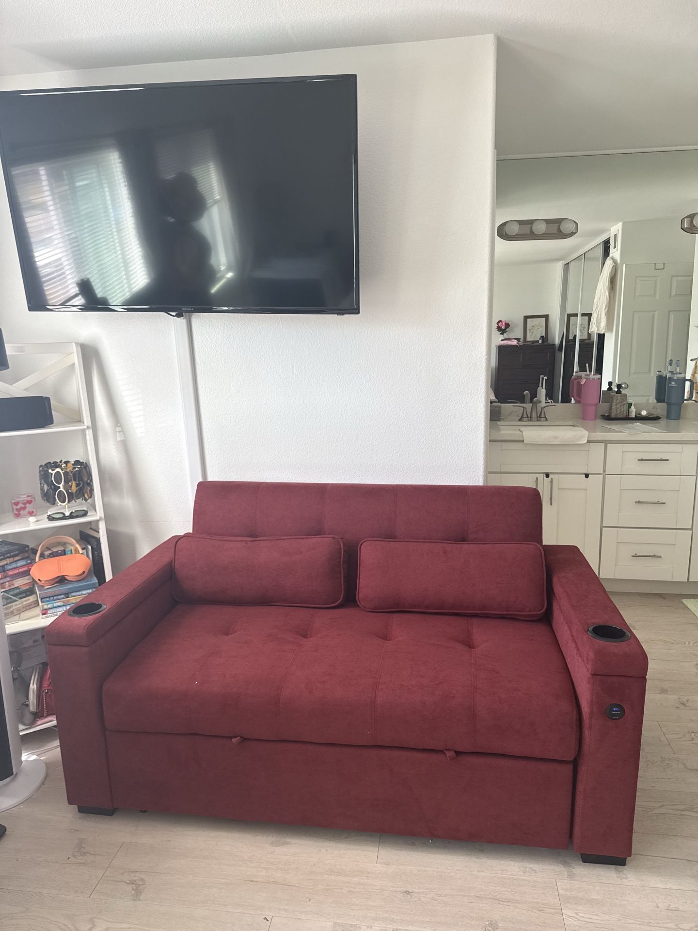 BRAND NEW Red Sleeper Sofa