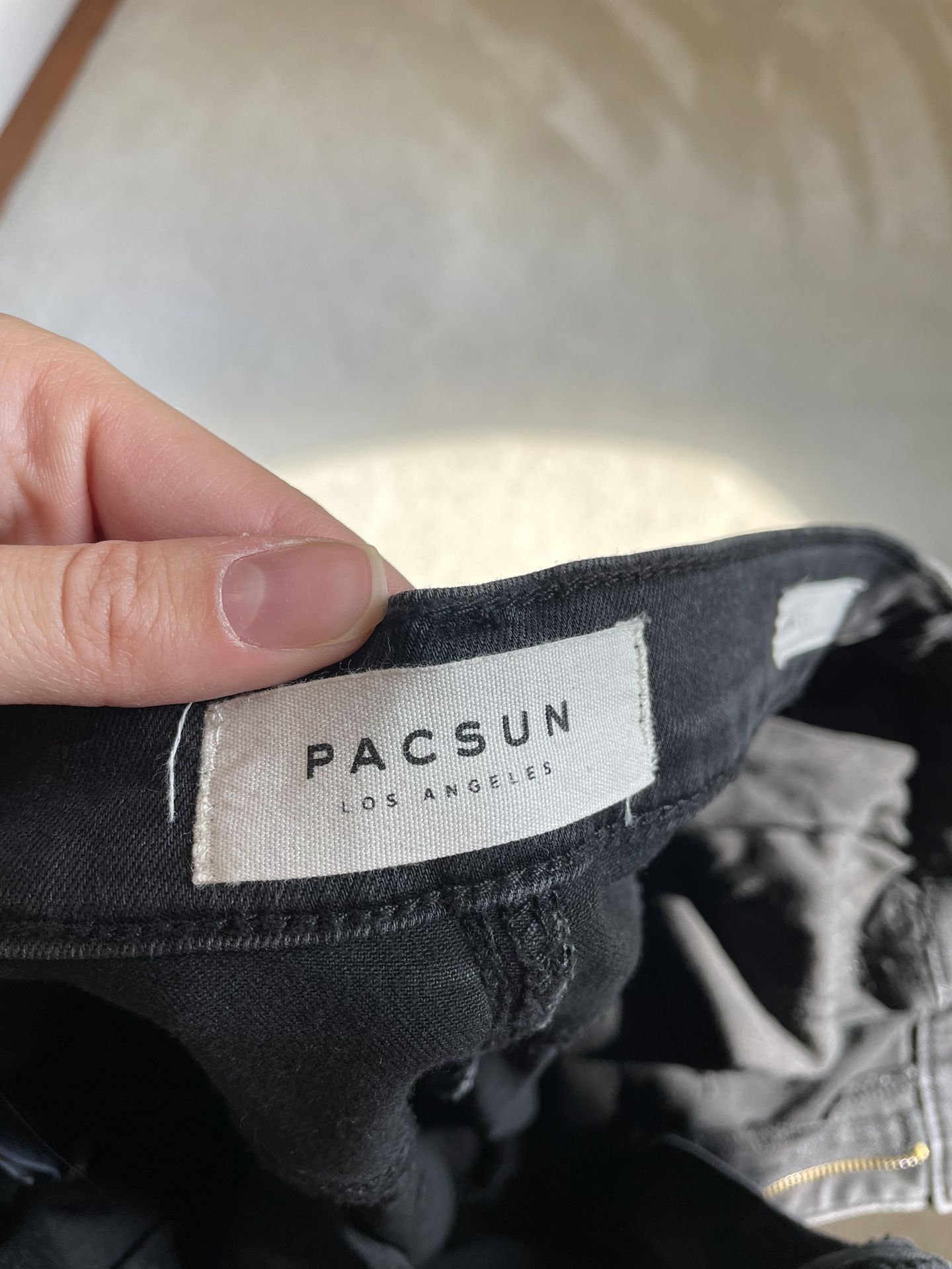 Black Pacsun Jeans Size 27 With Red Stripe