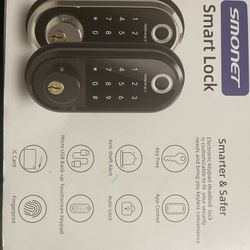 Smart Deadbolt, SMONET Door Lock Keyless Entry, Bluetooth Locks Front Door Touchscreen Keypad, Physical Keys, Auto Lock, Remote Share,Send eKey,Free S