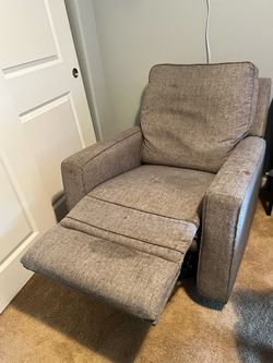 Grey recliner
