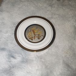 The Art Of Chokin Plate With 24 K Gold Trim