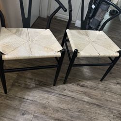 Metal Wishbone Chairs Set Of 4