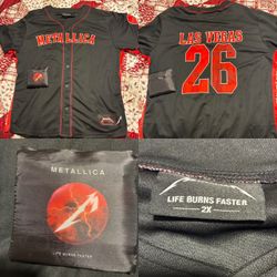 Metallica 2XL Las Vegas Sphere Jersey With Tote