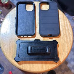 3 Piece Otterbox Phone Case With Belt Case 