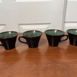 Gabbay Four China Fusion Mugs 4 1/2 X 3 1/2