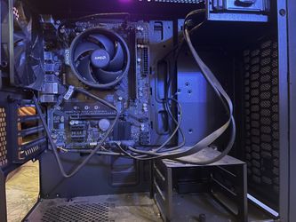 Computer Motherboard Case And CPU Processor