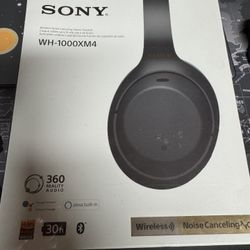 Sony WH-1000XM4 Over the Ear Wireless Headset - Black New Sealed!!