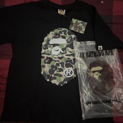 Green camo Bape shirt