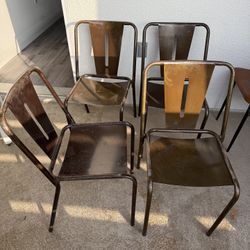 4 Steel Chairs